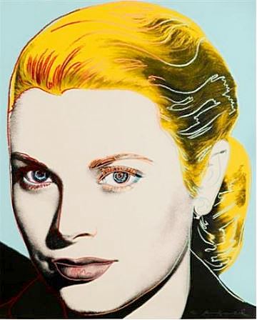 ANDY WARHOL 'GRACE KELLY' 1984 - Color Lithograph